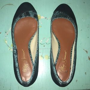 Suede and skin Matt Bernson flats